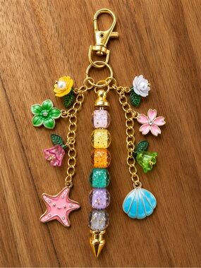 Ocean Bloom Charm Keychain